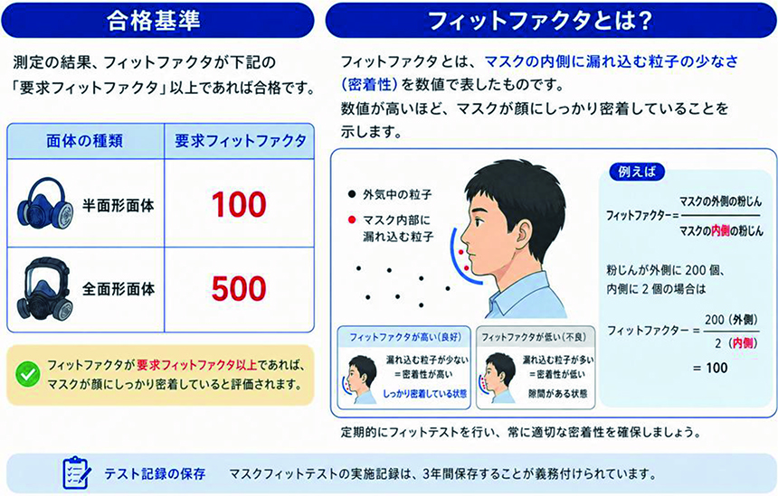 合格基準(フィットファクタとは)